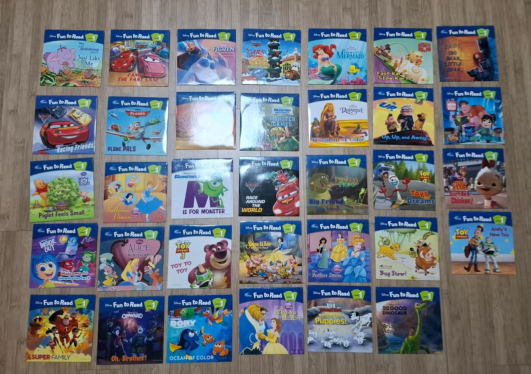 디즈니 펀투리드 fun to read 1단계 34권 cd포함 이미지