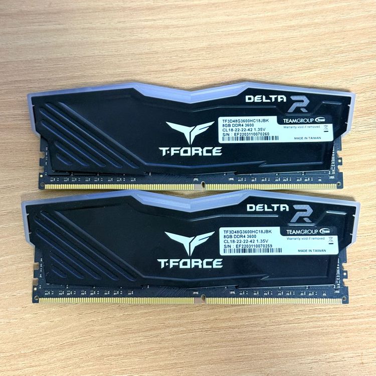 팀그룹 T-FORCE DDR4 16GB 3600 Delta RGB 데스크탑 램 (16G 16기가) 이미지