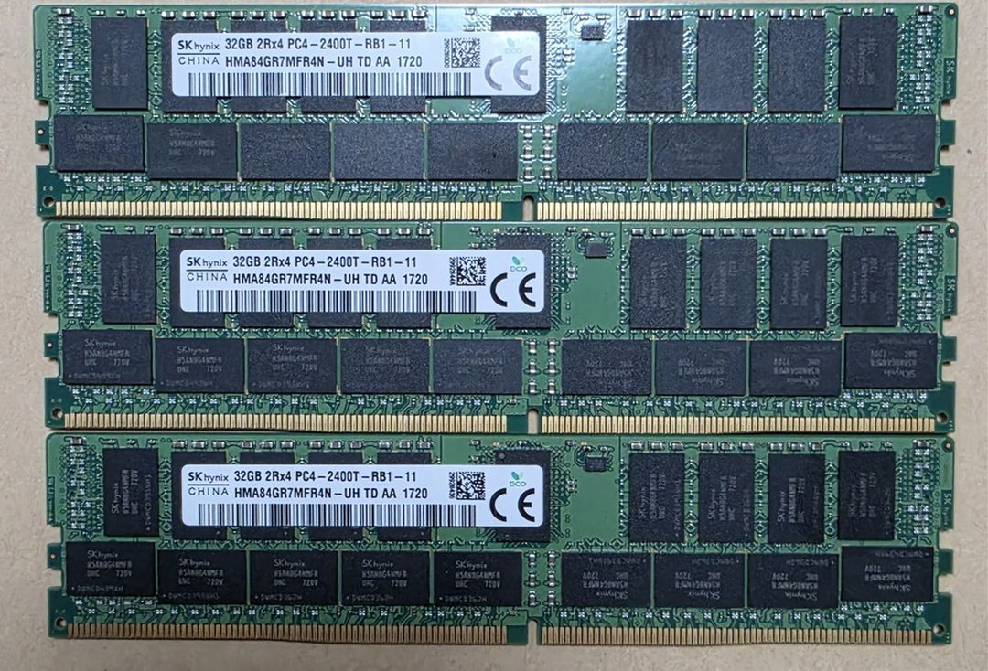 DDR4 16gb 2133, 2400, 2666 / DDR4 32gb 2400 서버용 메모리 판매합니다. 이미지