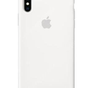 아이폰 xs max 애플 정품 실리콘 케이스 화이트 미개봉 이미지
