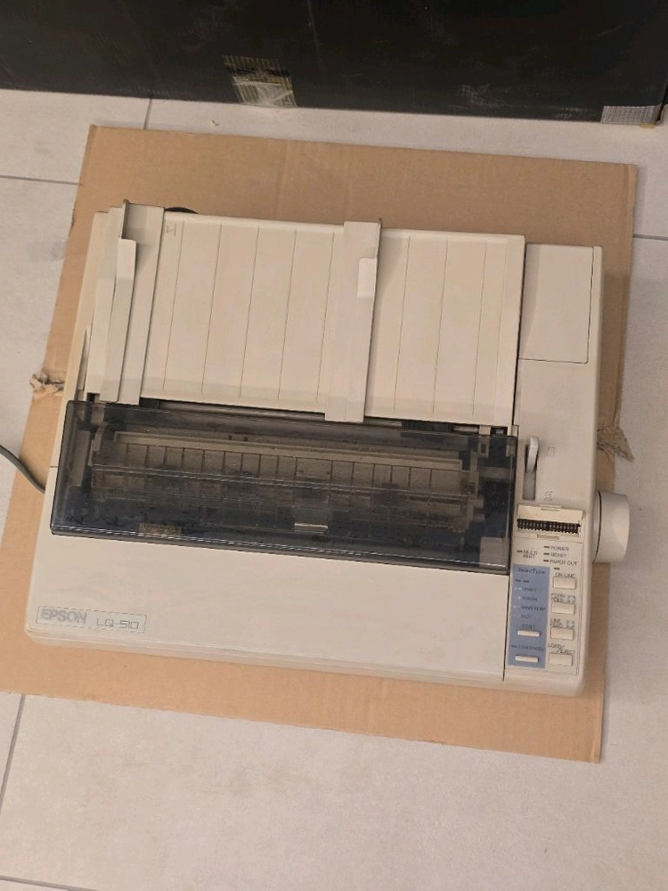 앱손 LQ-510 24핀 도트 매트릭스 타격식 프린터 1990년 레트로 전자제품 엡손 이미지
