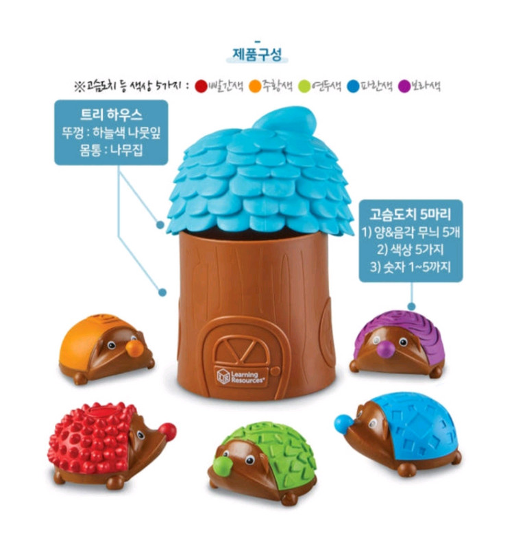 미개봉새상품 러닝리소스 고슴도치 촉감소근육장난감 이미지