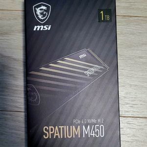 MSI M450 1TB NVMe M.2 SSD 판매 이미지