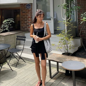 마이림 가디건레이어드원피스(블랙,m)-가격내림 이미지