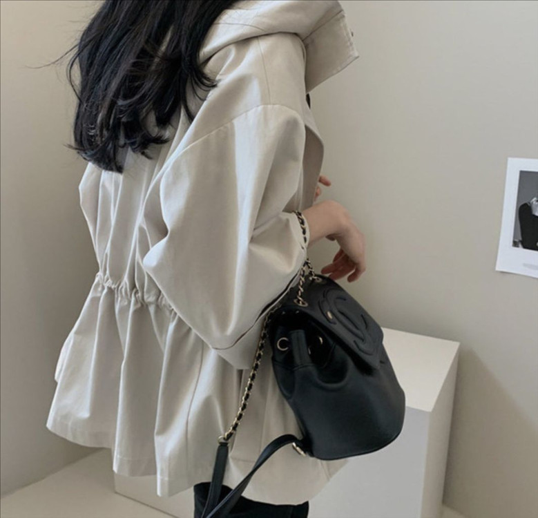 데일리룩 DAILYLOOK 시그니처 막스 점퍼 후드 자켓 야상 바스락 그레이베이지 이미지