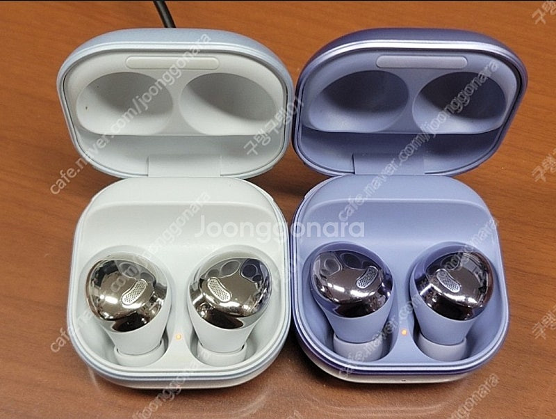 버즈 프로 왼쪽 오른쪽 유닛 본체 바이올렛 블랙 실버 이미지