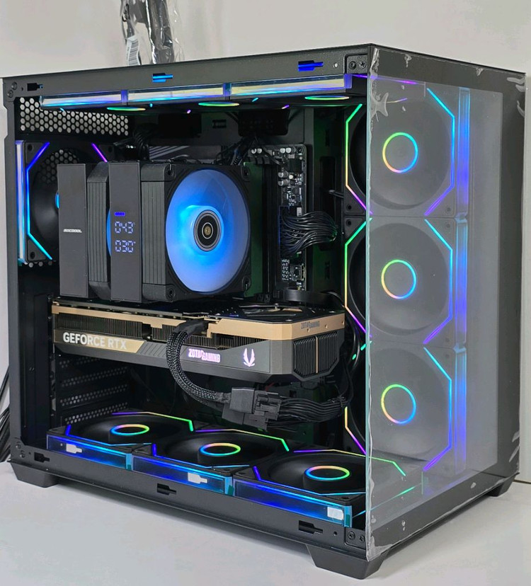 (새제품 반본체 공랙 블랙)9800X3D, 16GB, 1000W, 공랭최강, 방송게이밍컴퓨터본체 이미지