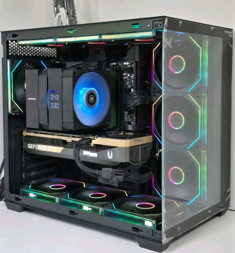 (새제품 반본체 공랙 블랙)9800X3D, 16GB, 1000W, 공랭최강, 방송게이밍컴퓨터본체 이미지