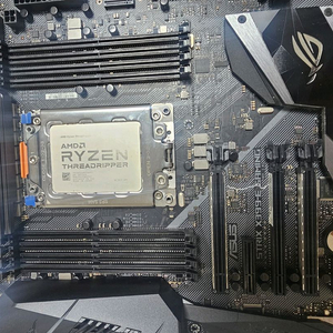 스레드리퍼 2950X CPU+x399 rog strix 보드+쿨러마스터 쿨러 이미지