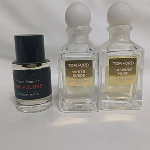 정품 향수 일괄 / 총31ml 톰포드 12ml 화스 화이트스웨이드 자스민머스크 프레데릭말 이리스뿌드르 향수 미니어처 이미지