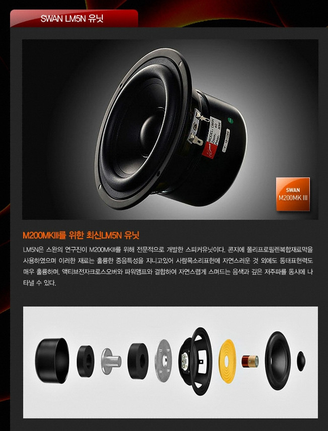 명기) 스완 M200 MKll 스피커 판매. 이미지