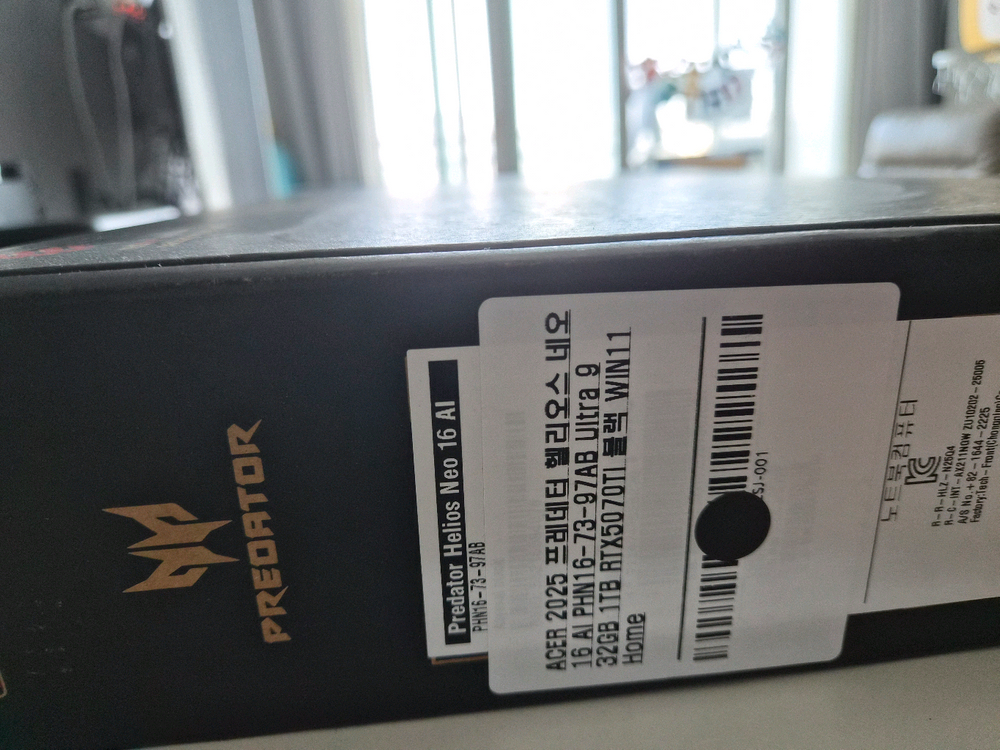 에이서 프레데터 헬리오스 네오 16ai 5070ti 이미지