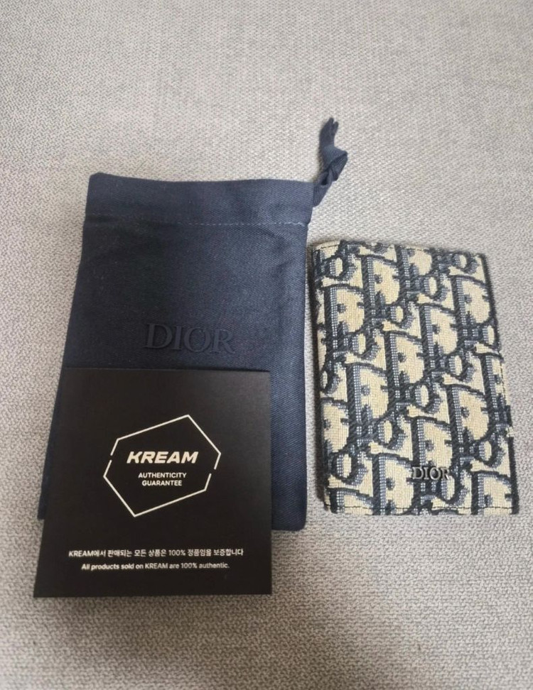 디올 오블리크 오거나이저 카드지갑 급처 이미지