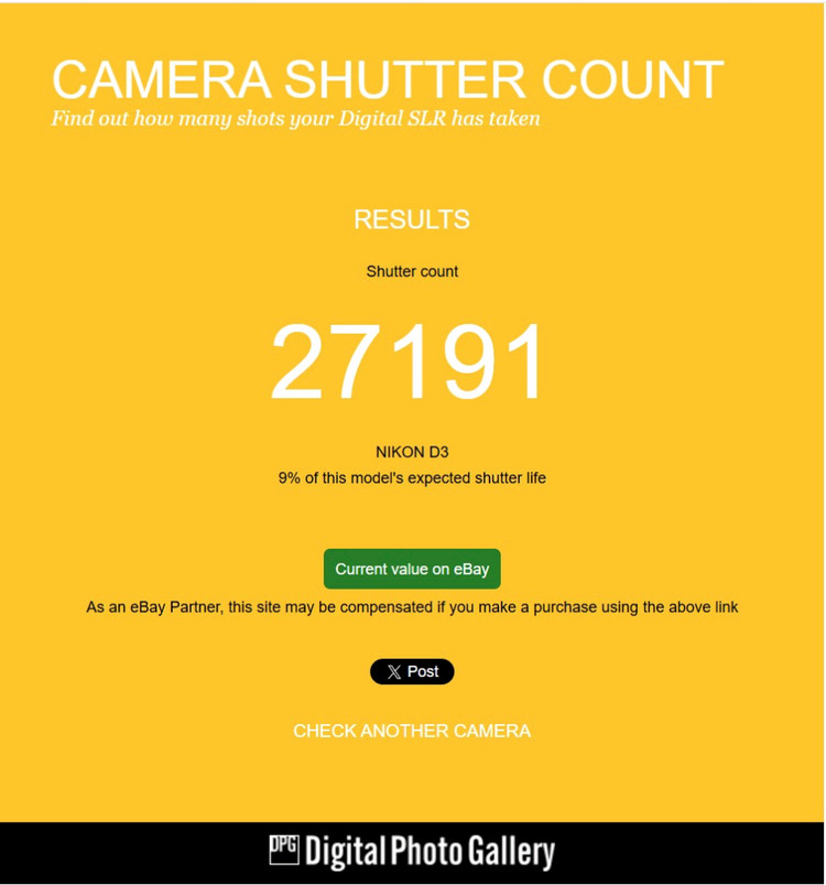 니콘 풀프레임 DSLR 카메라 D3 정품 27,191컷 이미지