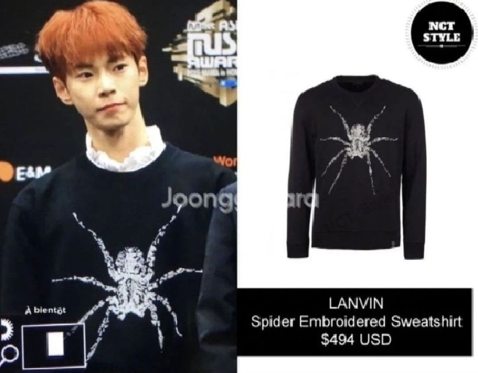 (가격인하) 정품 LANVIN 랑방 남성 스파이더 맨투맨 라지 [ Made in ITALY ] 이미지