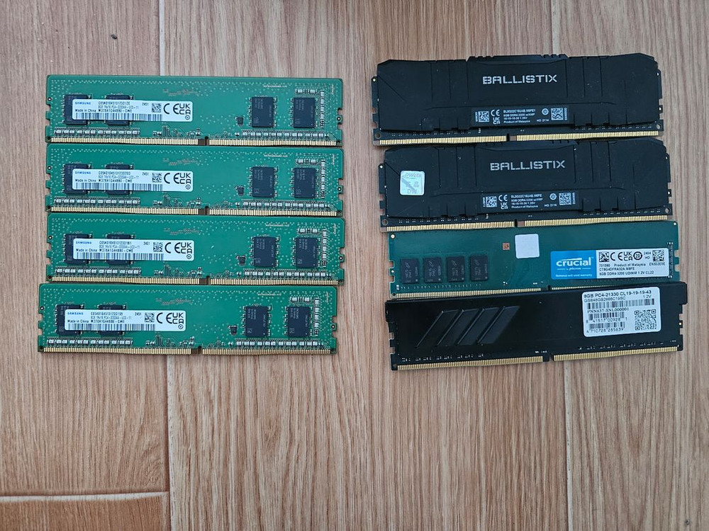 DDR4 8GB 램 (삼성, 마이크론, 게일) 이미지