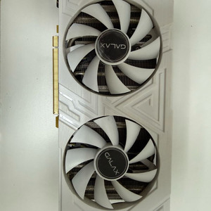 갤럭시 gtx1660super 화이트 그래픽 그래픽카드 이미지