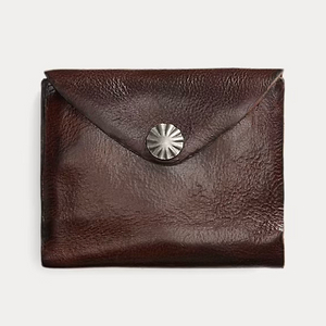 RRL 더블알엘 Double RL 콘초 레더 월렛 다크 브라운 이미지