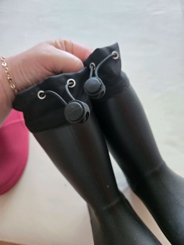 어린이 장화 블랙 190 커플 장화 이미지