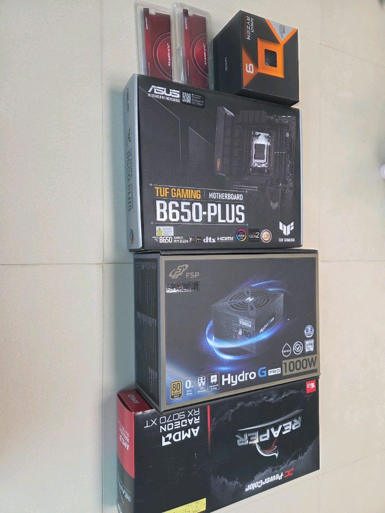 9800x3d, b650, rx 9070xt 고사양 본체 이미지