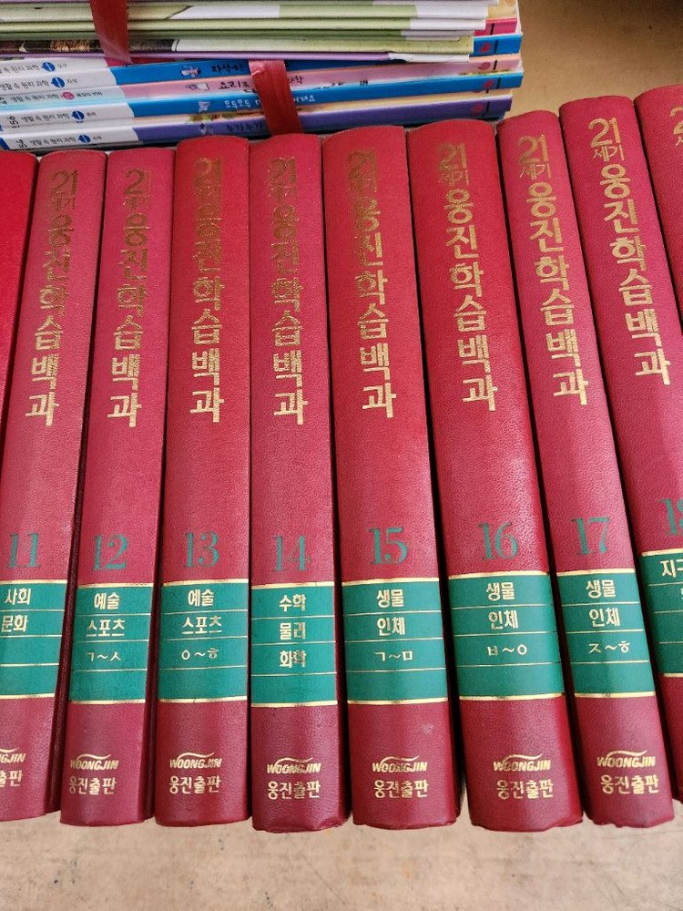 웅진학습백과 21세기 웅진학습대백과사전 이미지