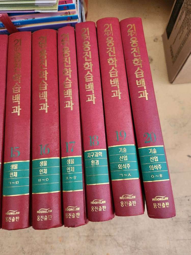 웅진학습백과 21세기 웅진학습대백과사전 이미지