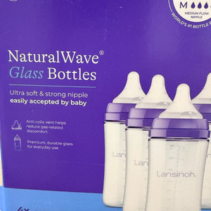 란시노 유리젖병 240ml 새상품 4개 일괄 이미지