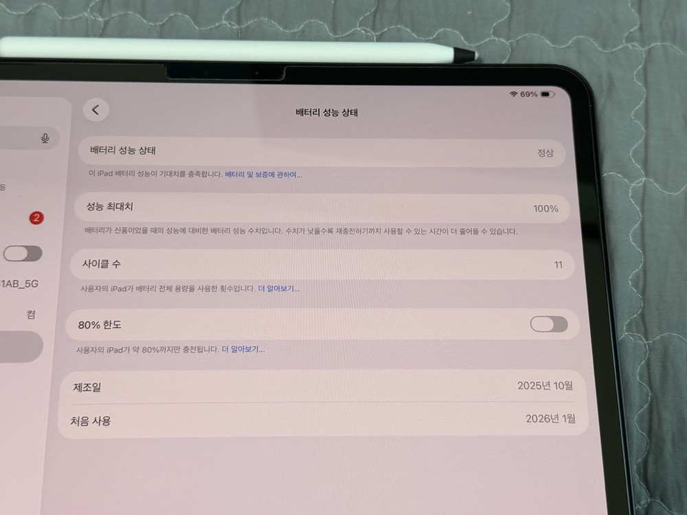 아이패드 프로 11 M5 256GB + 애플펜슬 프로 이미지