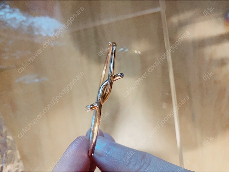 스톤헨지 14K 로즈골드 다이아 뱅글팔찌(9.3g) 이미지