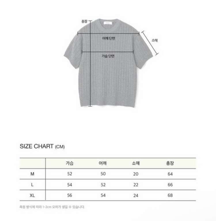 니티드 썸머 부클레 라운드 니트 BLACK 사이즈 L 이미지