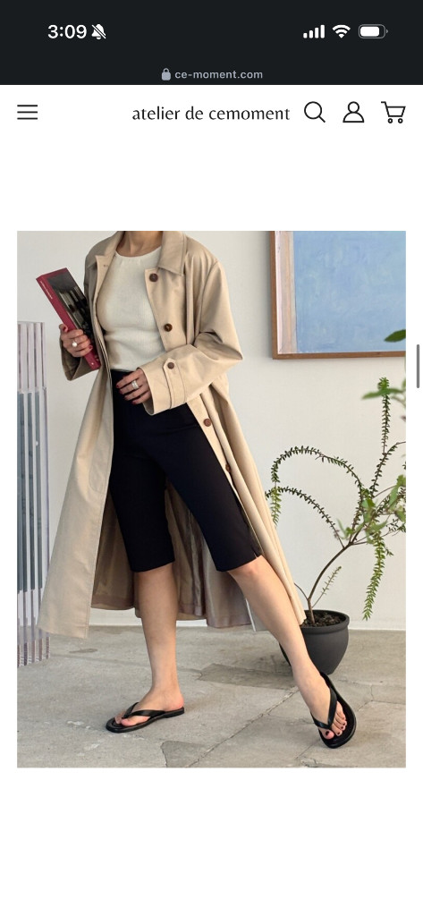 아뜰리에 쎄모먼 Noir Half Pants 2 이미지