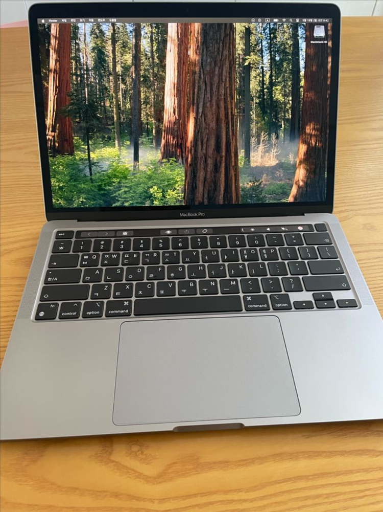 맥북 프로 13인치 M1 ram 16GB / 512GB 스페이스 그레이 이미지