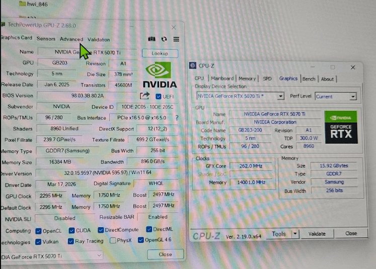 갤럭시 지포스 RTX 5070 Ti EX GAMER. 그래픽카드 vga RTX 그래픽카드 이미지