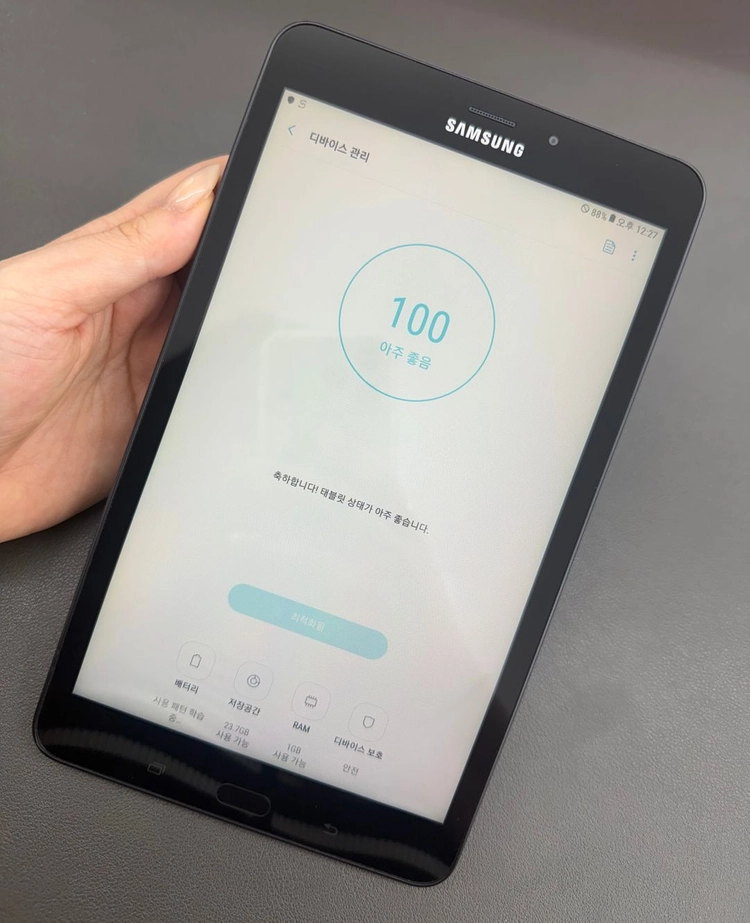 [대전 중고폰] 갤럭시 탭A (T385) 32GB LTE 블랙 / A급 / 실사진 / 414175 이미지