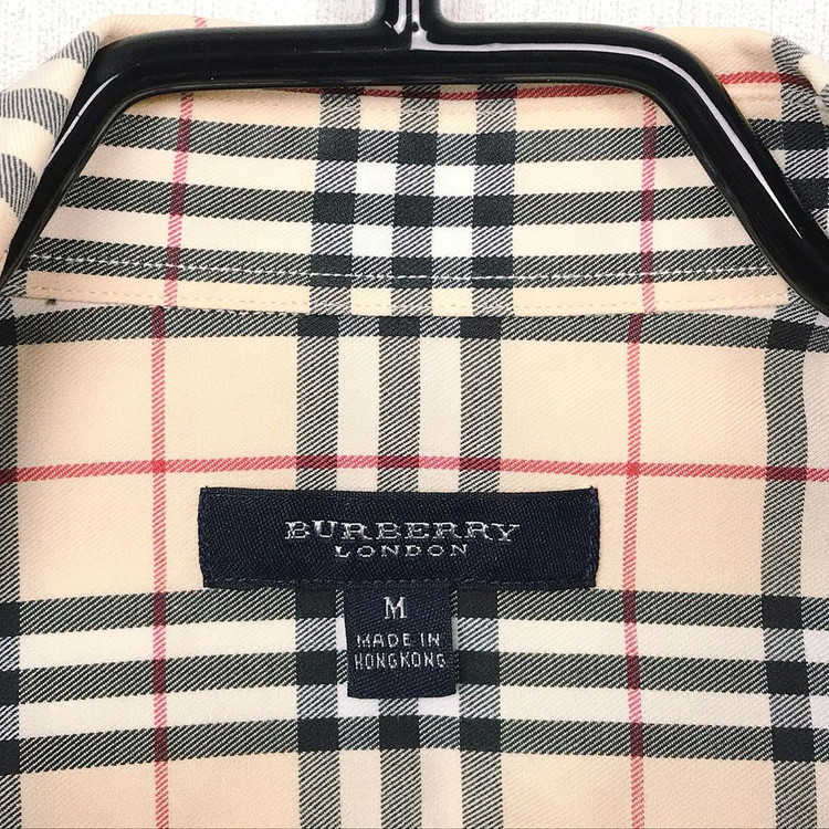 버버리 Burberry 노바체크 정품 반팔 셔츠 남방 남성M 이미지