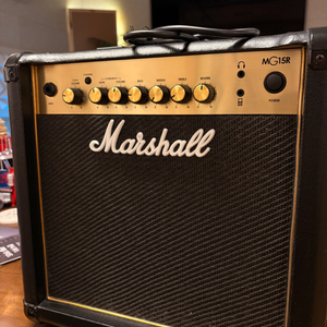 마샬 MG15GR 일렉 기타 앰프 15W 연습용 Marshall MG15R GOLD 이미지