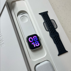 애플워치8스테인리스 45mm 실버 SS급 이미지