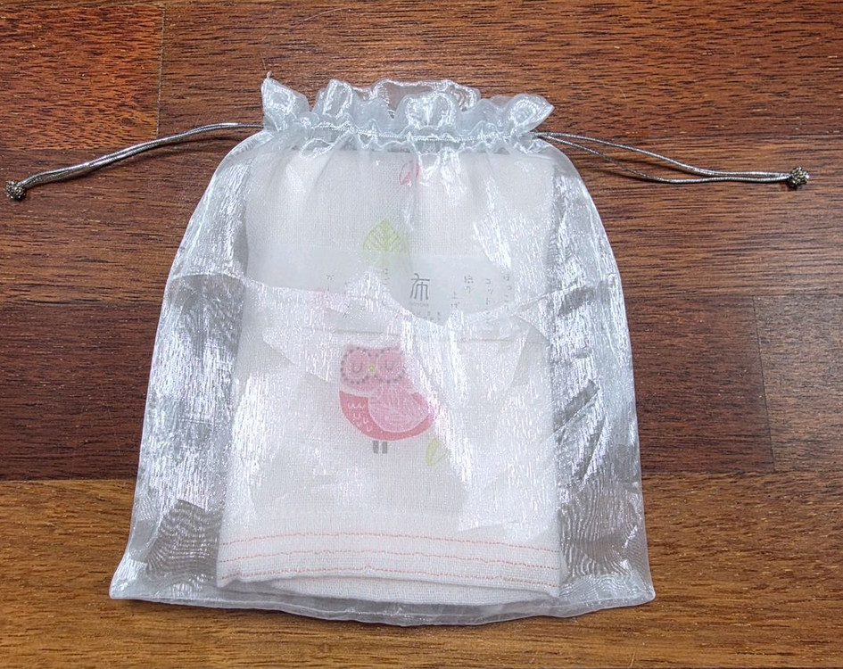 일본 콘텍스 손수건 부엉이 패턴(새상품) 이미지