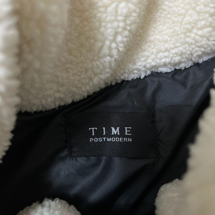 한섬 타임 TIME 구스다운 금장 버튼 퀼티드 패딩조끼 FREE 이미지