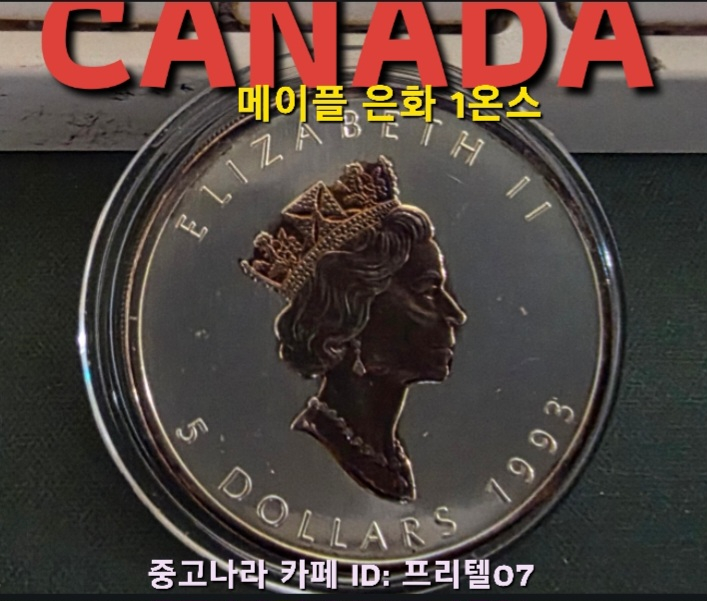 [토닝한 실버 코인] 수집 가치가 충분한 토닝된 캐나다 메이플 리프 1온스 은화 작품 팔아요~ 이미지