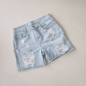 연청 찢청 데님 반바지 S 이미지