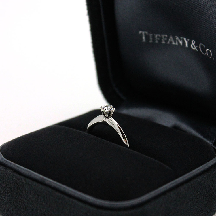 [명품다올동래] 티파니앤코 웨딩링 플래티늄 다이아 0.20ct 반지 국내8호 70723875 이미지