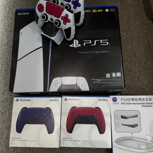 ps5 슬림 디지털 + 1tb ssd, 패드2개 이미지