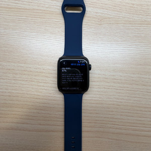 애플워치 SE2 44mm 미드나이트 배터리 성능 87% 이미지