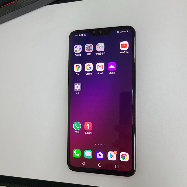 .LG V40 레드 128G SK 가성비 중고폰 214092 이미지