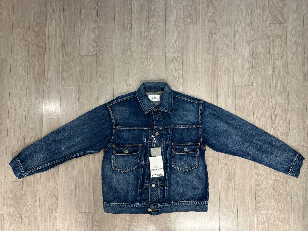 Ciota 시오타 Double Pocket Denim Jacket Medium Dark Blue Damage 이미지
