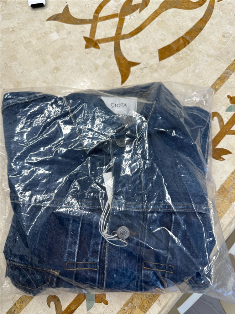 Ciota 시오타 Double Pocket Denim Jacket Medium Dark Blue Damage 이미지