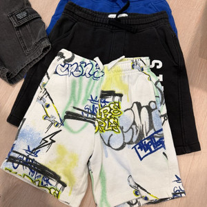 zara 자라키즈 7T 츄리닝 반바지3개 카고데님 일괄 이미지