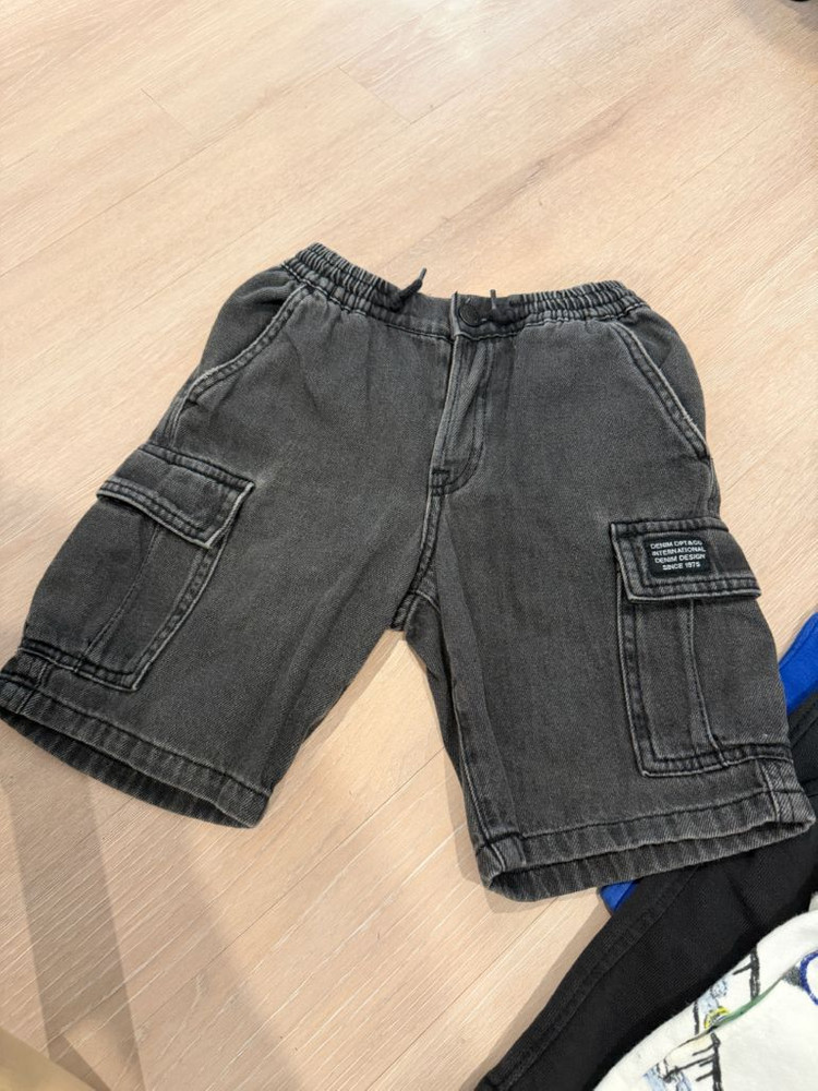 zara 자라키즈 7T 츄리닝 반바지3개 카고데님 일괄 이미지