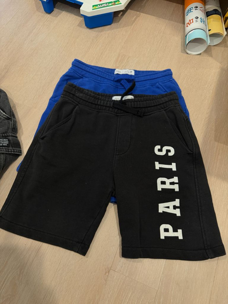 zara 자라키즈 7T 츄리닝 반바지3개 카고데님 일괄 이미지